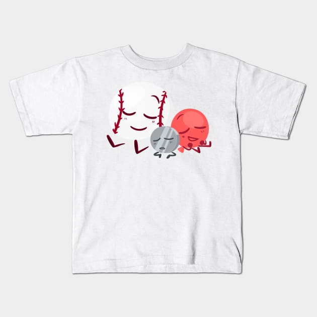 Baseball, Nickel, and Balloon (Inanimate Insanity) Kids T-Shirt by PuppyRelp